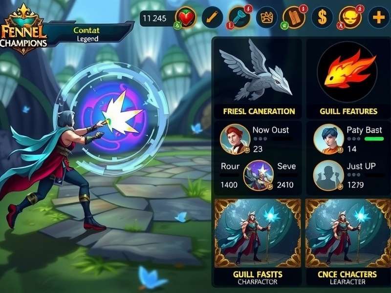 Fennel Champion Legend gameplay screenshot showing character combat